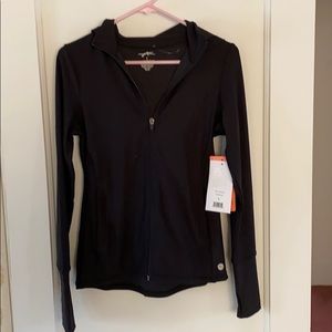 Gottex hooded zip up workout jacket